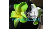 Green Flower Hair Accessories